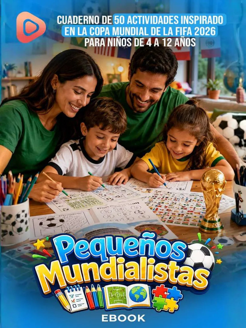 Página 1 del cuaderno Pequeños Mundialistas