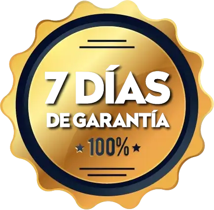 Sello de garantía de 7 días, 100%